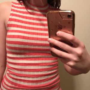 Long striped tank